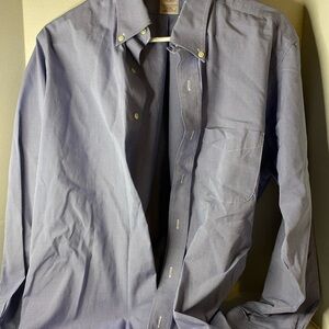Brooks Brothers Blue Checkered Dress Shirt